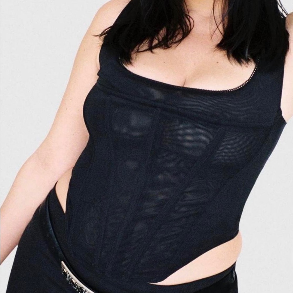Miaou Black Corset Top